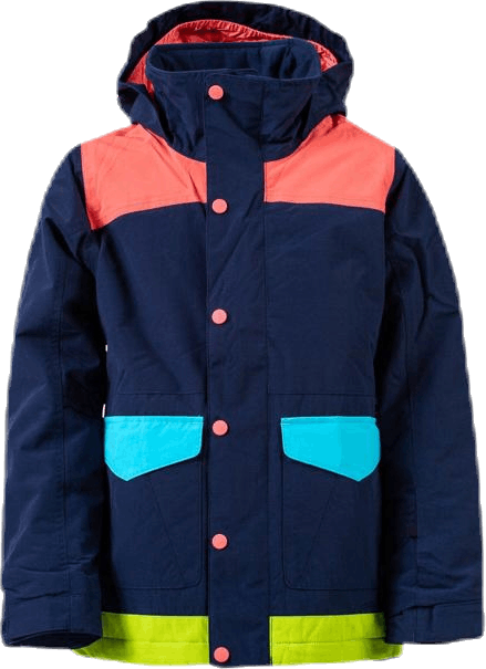 Girls Echo Jackets Blue/Orange, Unisex, Klær, jakker, Alpinsport, Blå/Oransje, XL