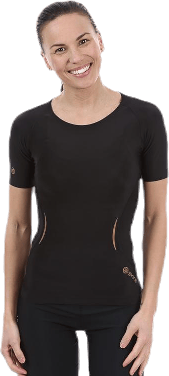 SKINS A400 W S/S Top Black