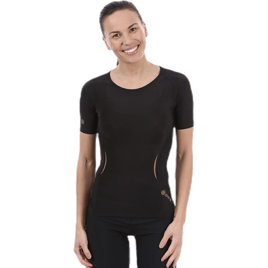 SKINS A400 W S/S Top Black