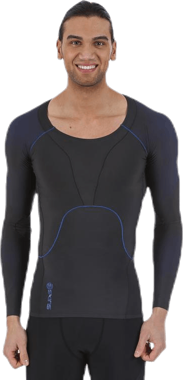 RY400 M Top Long Sleeve Blue, Male, Apparels, Shirts, Running, Blue, M