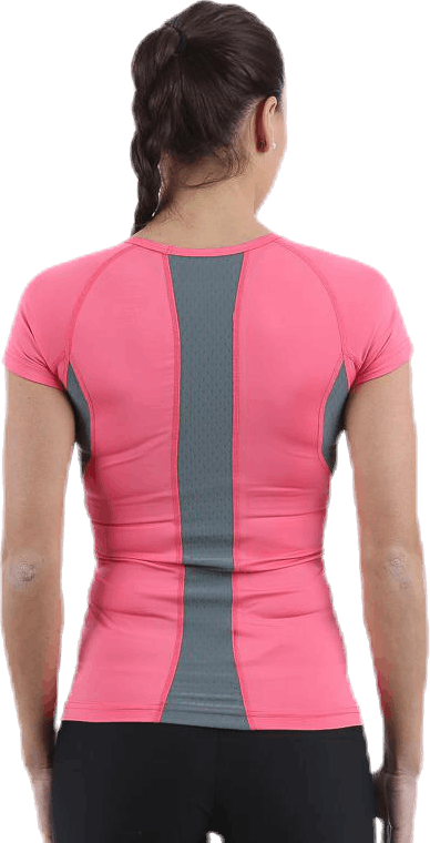 Compression Short Sleeve Top Grey/Red