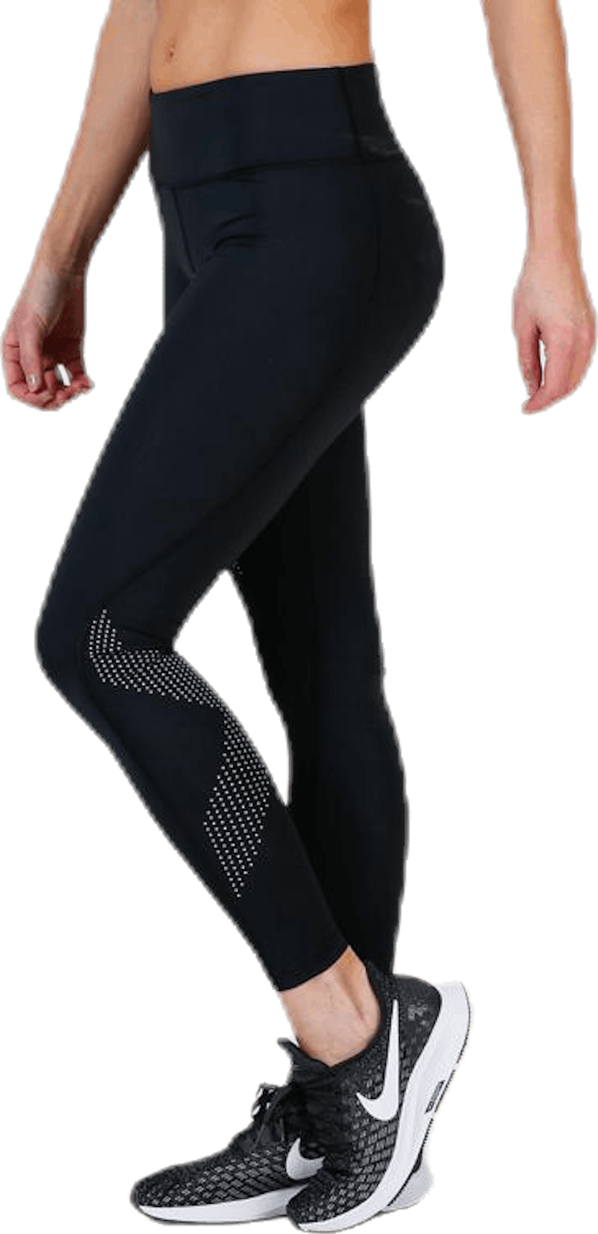 Mid-Rise Compression Tights Black/Grey