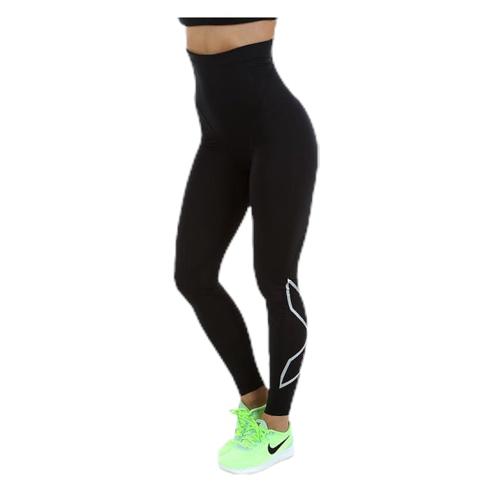 Postnatal Maternity Comp Tights Black/Silver, Female, Vêtements, maternité, Entraînement, Noir/Argenté, XL