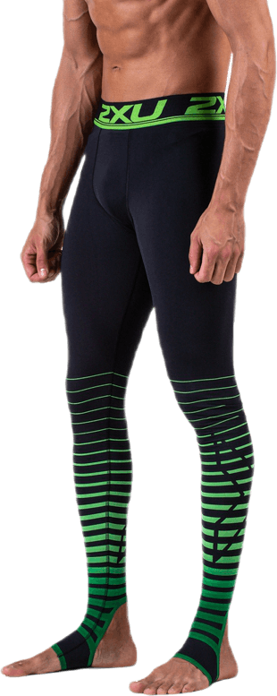 PowerRecovery Compression Tights Green/Black