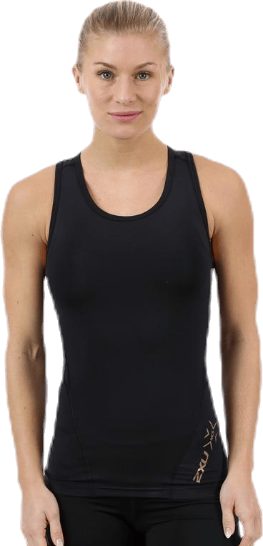 MCS Cross Training Compression Tank W Black/Gold, Female, Kleding, Tops, Rennen, Zwart/Goud, XL