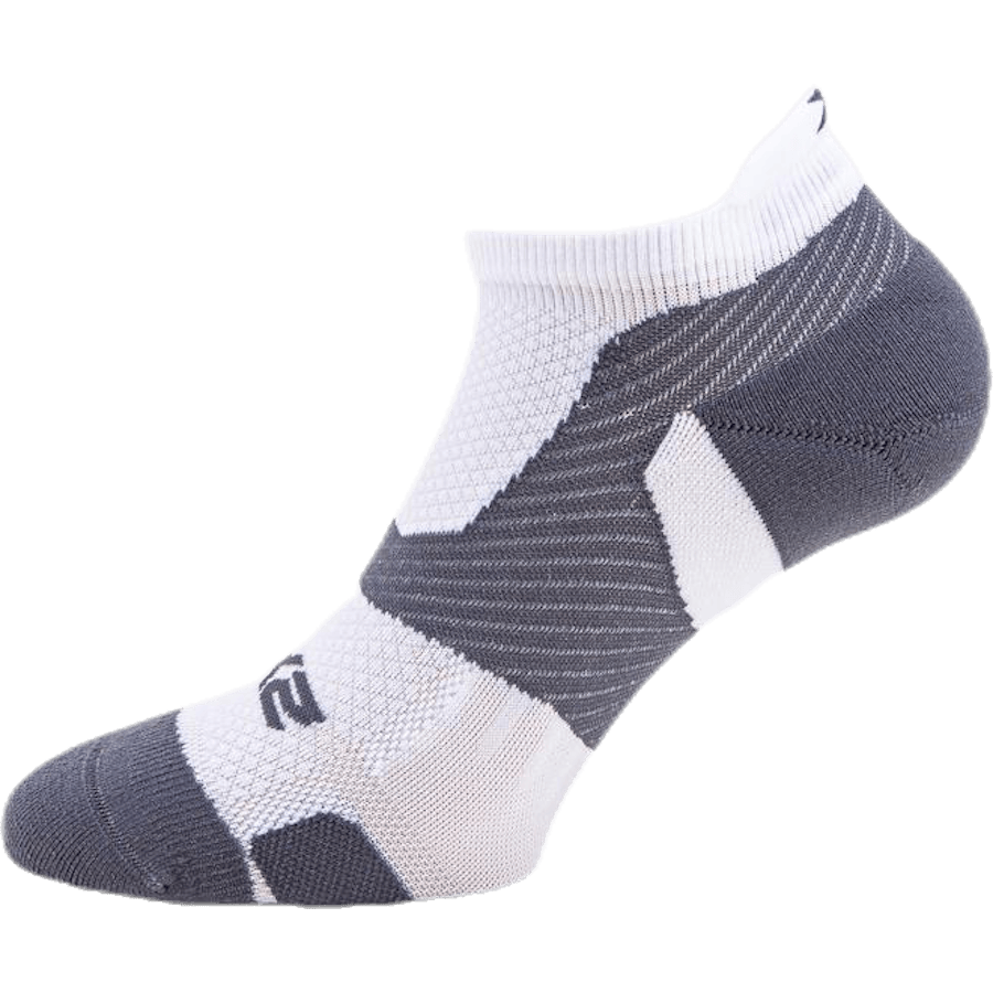 Vectr LightCushion NoShow Sock White/Grey