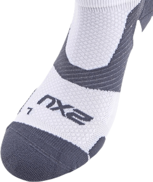 Vectr LightCushion NoShow Sock White/Grey - Bild 3