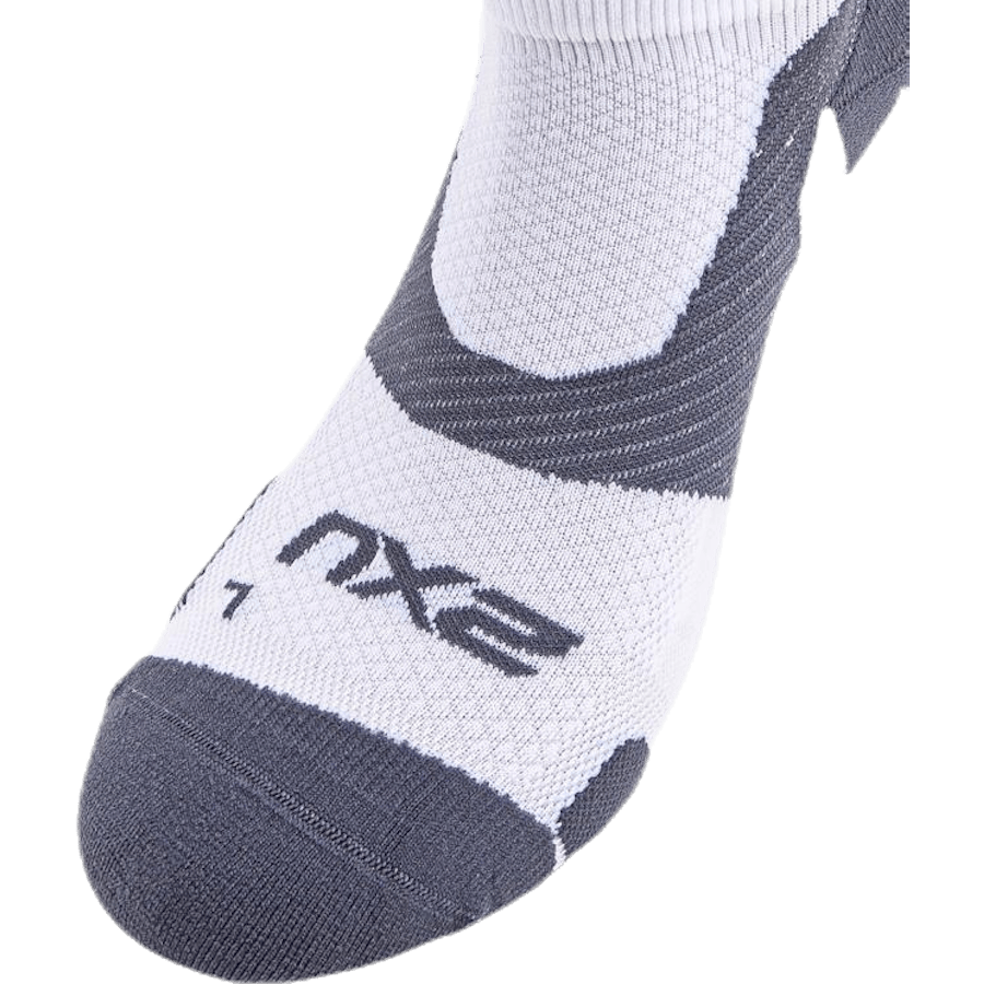 Vectr LightCushion NoShow Sock White/Grey - Bild 3