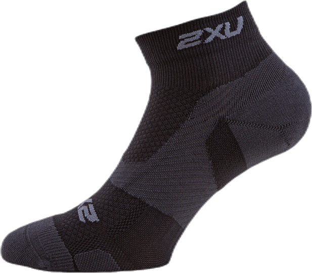 Vectr LightCush 1/4 Crew Sock Black/Grey, Unisex, Kleding, Sokken, Training, Zwart/Grijs, S