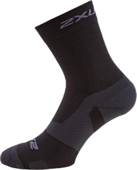 Vectr Light Cushion Crew Socks Black/Grey, Unisex, Klær, Sokker, Trening, Svart/Grå, XL