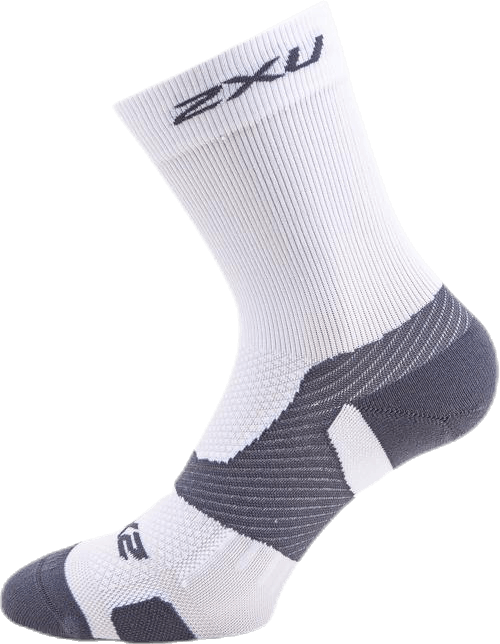 Vectr Light Cushion Crew Socks White/Grey, Unisex, Kläder, Strumpor, Träning, Vit/Grå, S