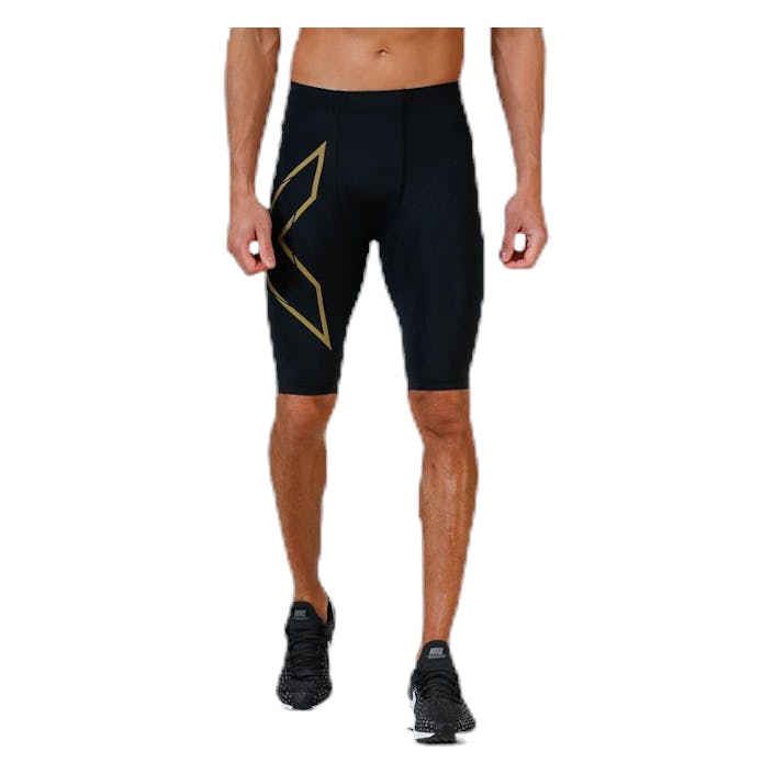 MCS Run Comp Shorts Black, Male, Apparels, Leggings, Running, Black, XS