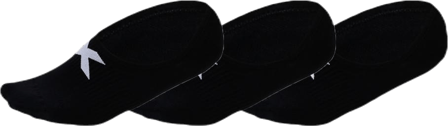 Invisible Sock 3 Pack White/Black, Unisex, Kläder, Strumpor, Löpning, Vit/Svart, XS/S