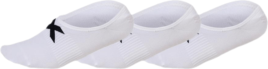 Invisible Sock 3 Pack White/Black, Unisex, Klær, Sokker, Løping, Hvit/Svart, XS/S