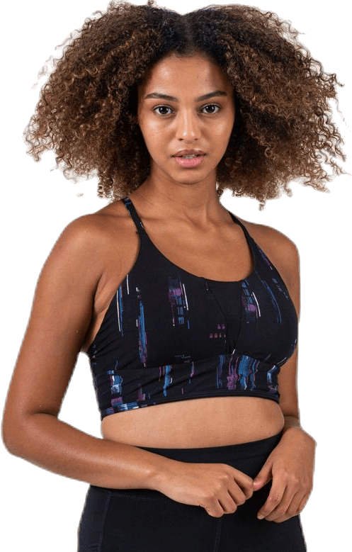 Perform Crop Blue/Black, Female, Apparels, Sports Bras, Running, Blue/Black, XS