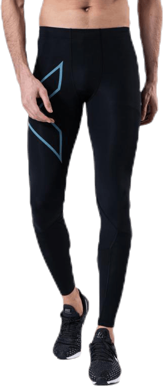 Run Dash Compr Tights Blue/Black, Male, Apparels, Leggings, Running, Blue/Black, XL