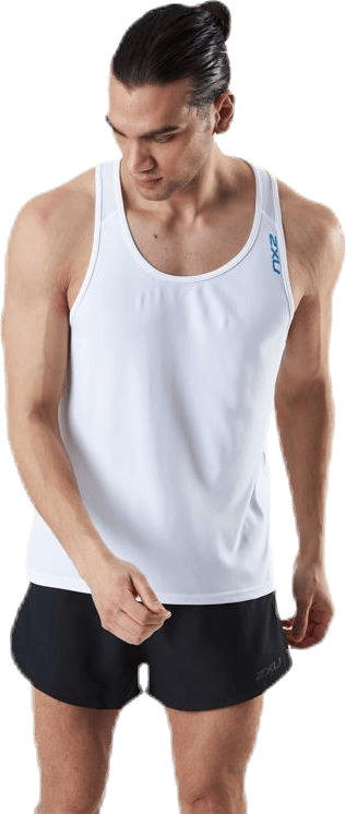 XVENT G2 Singlet Blue/White, Male, Klær, T skjorte, Løping, Blå/Hvit, XXL