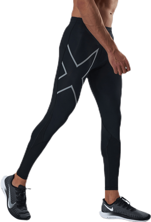 Run Dash Compr Tights Black/Silver - Bild 2