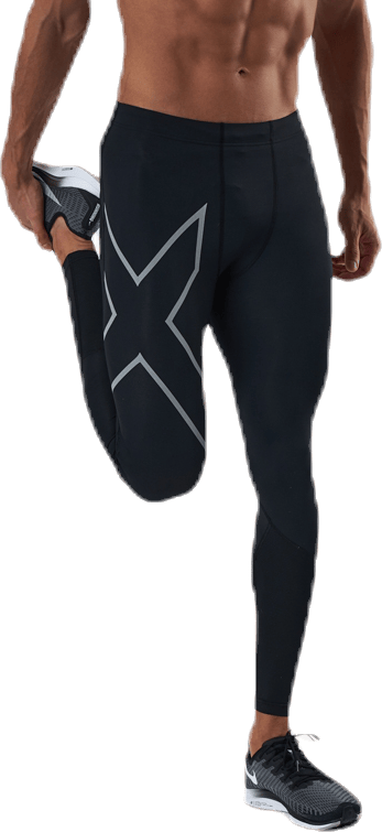 Run Dash Compr Tights Black/Silver - Bild 3