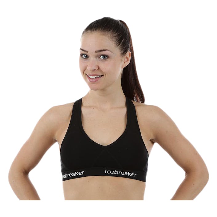 Sprite Racerback Bra Black, Female, Vêtements, Soutien-gorge de sport, Noir, M