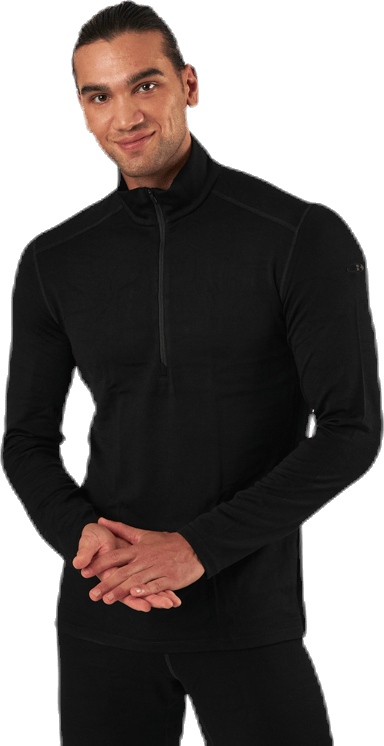 260 Tech LS Half Zip Black, Male, Kleding, basis lagen, Zwart, M