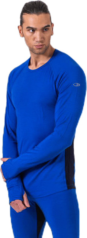 200 Zone LS Crewe Blue, Male, Vêtements, couches de base, Bleu, XXL