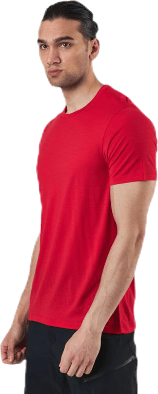 Tech Lite SS Crewe Red, Male, Vêtements, T-shirt, Rouge, XL
