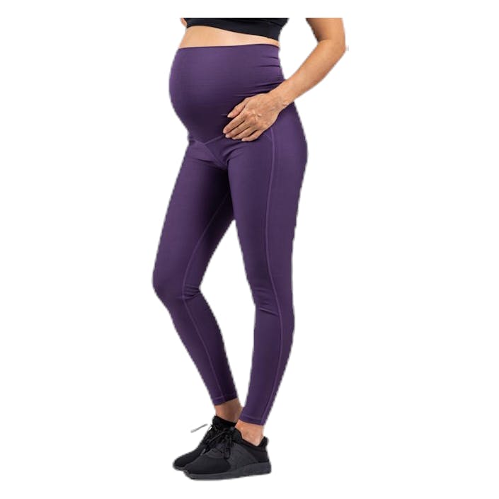 Control Mama Tights Purple, Female, Apparels, maternity, Workout, Purple, S