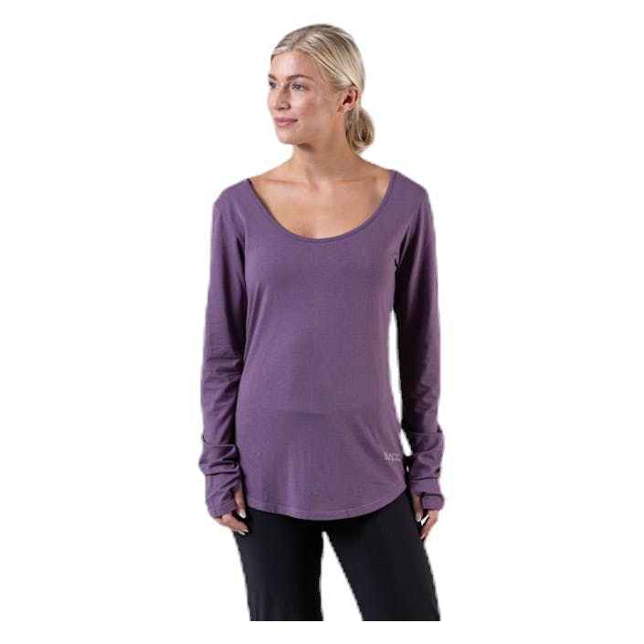 Positive Purple, Female, Vêtements, Chemises, Yoga, Violet, L