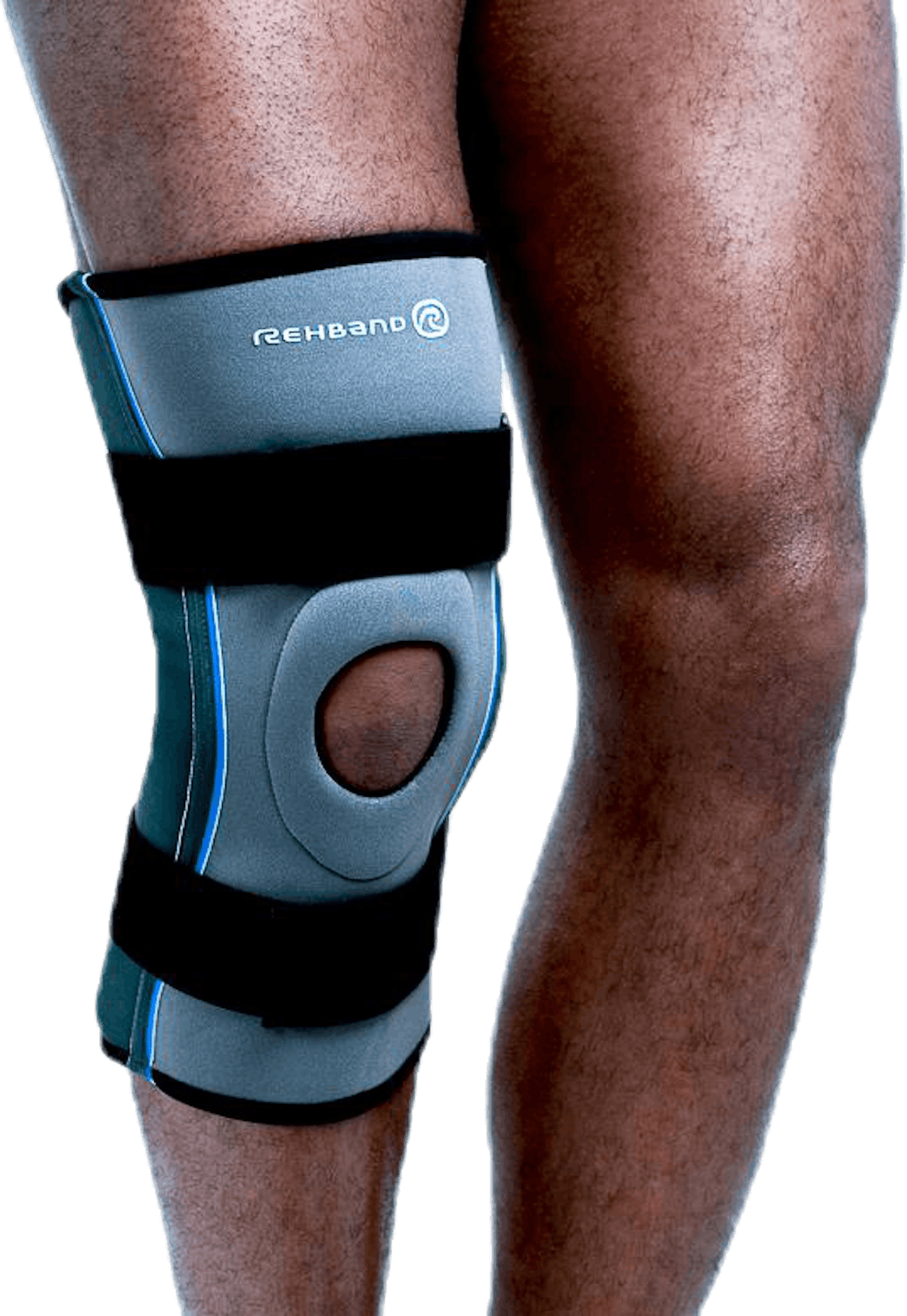 Knäskydd x-stabil med patellastöd Core Line Blue/Grey