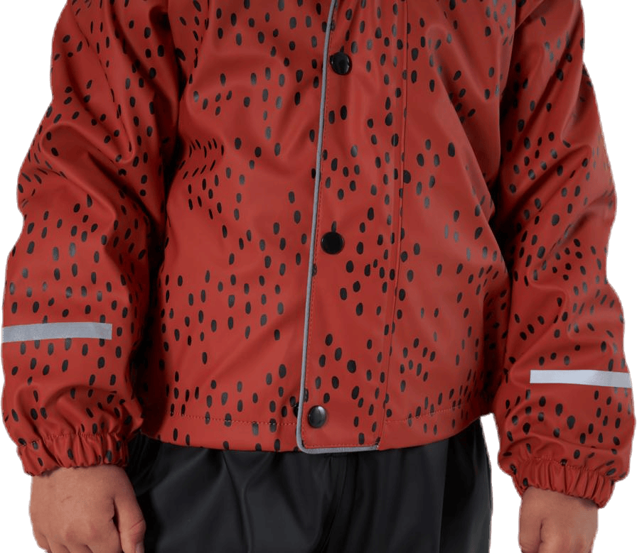 Skur Fodrat regnställ Orange/Black/Red - Bild 6