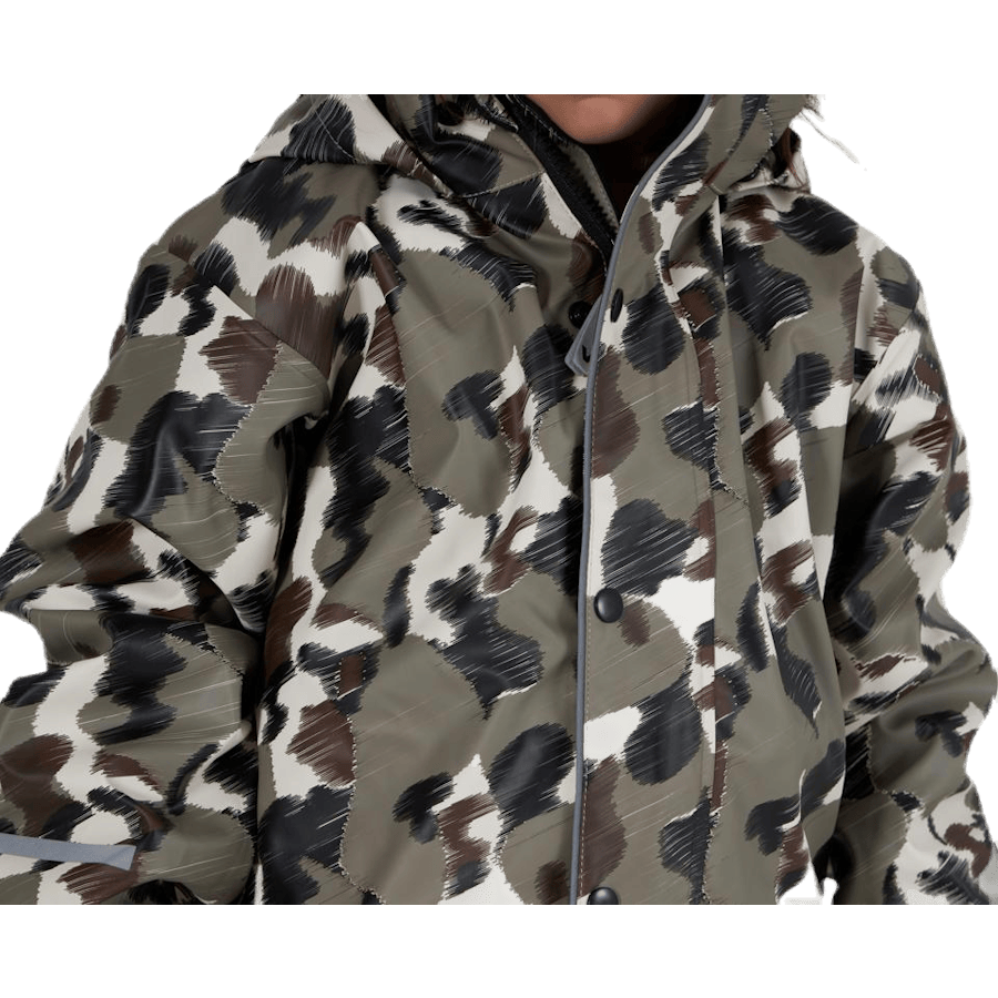 Skur Fodrat regnställ Patterned/Green - Bild 8