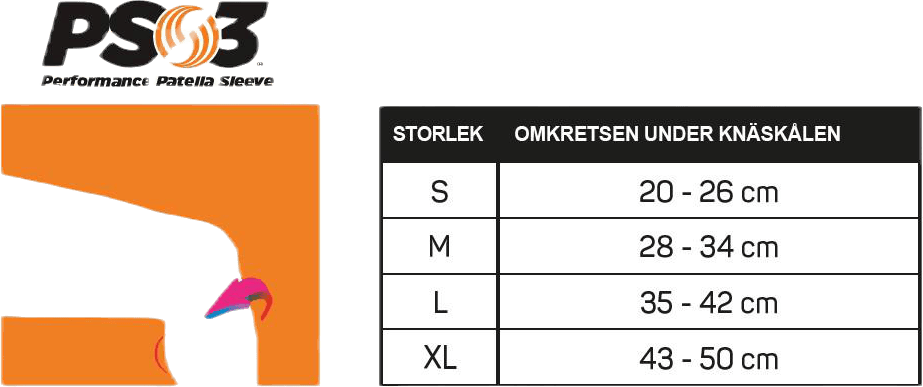 PS3 Performance Patella Sleeve Black - Bild 5