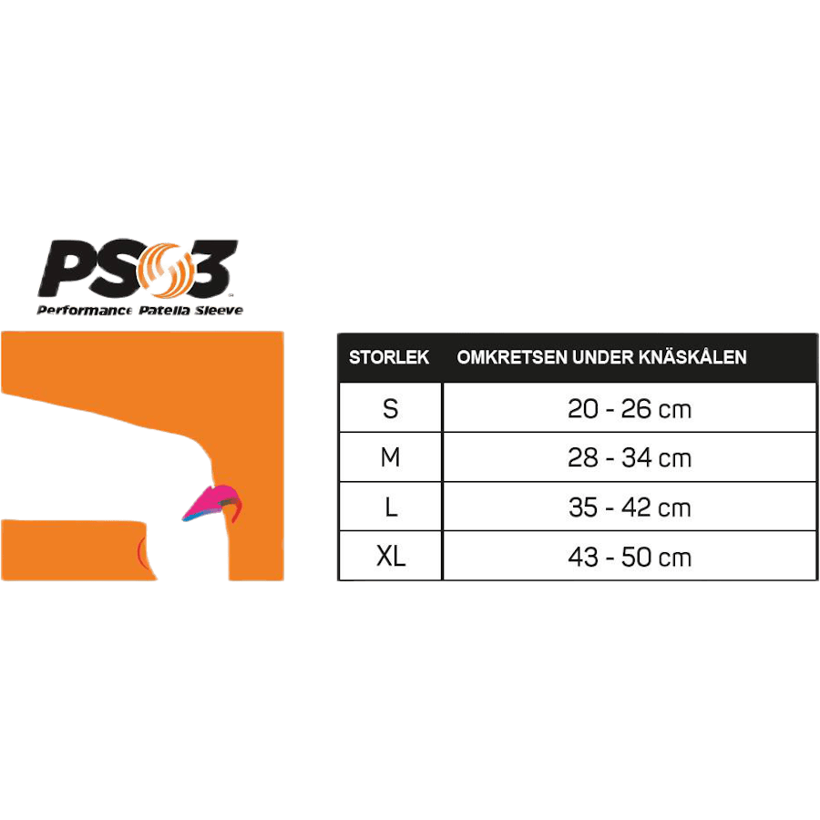 PS3 Performance Patella Sleeve Black - Bild 5