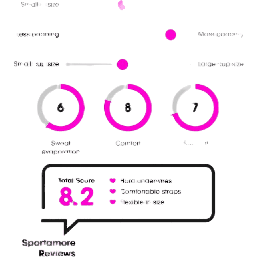 High Support Sports Bra E Black - Bild 4