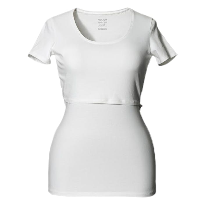 Classic Top Short Sleeve White, Female, Apparels, maternity, White, XS