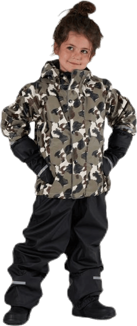 Skur Fodrat regnställ Patterned/Green - Bild 2