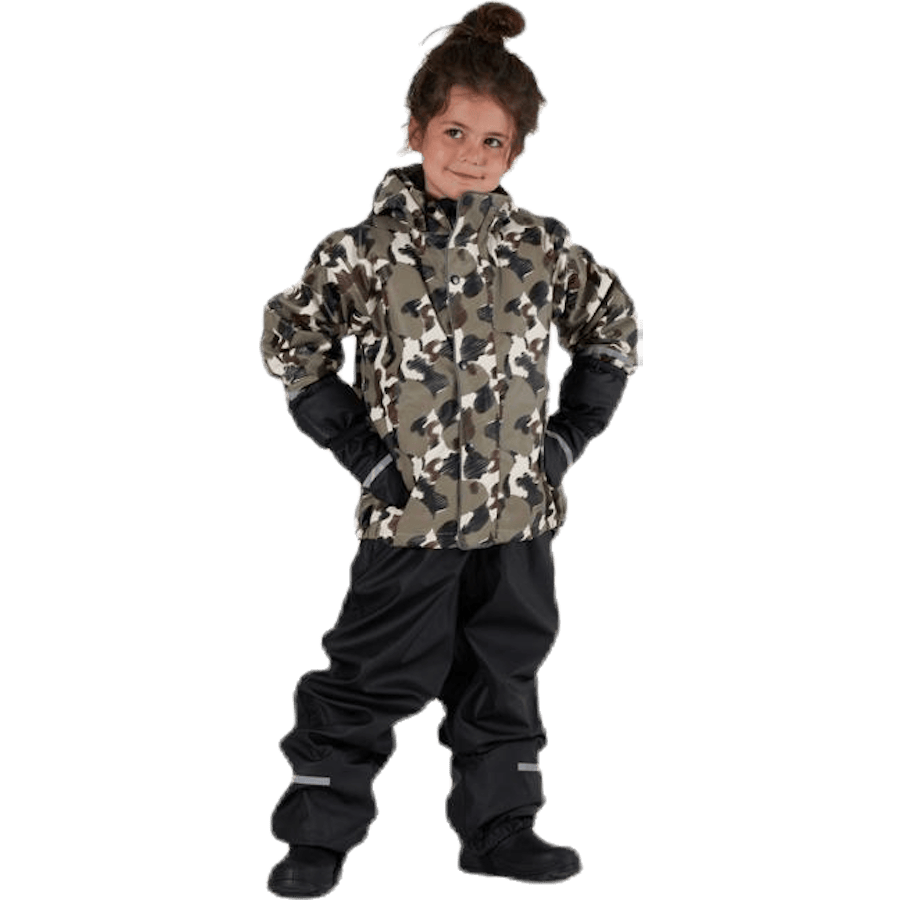 Skur Fodrat regnställ Patterned/Green - Bild 2