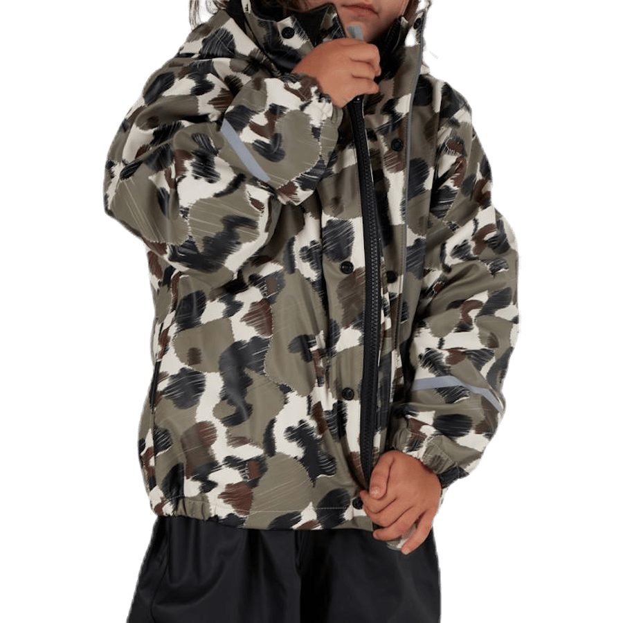 Skur Fodrat regnställ Patterned/Green - Bild 7