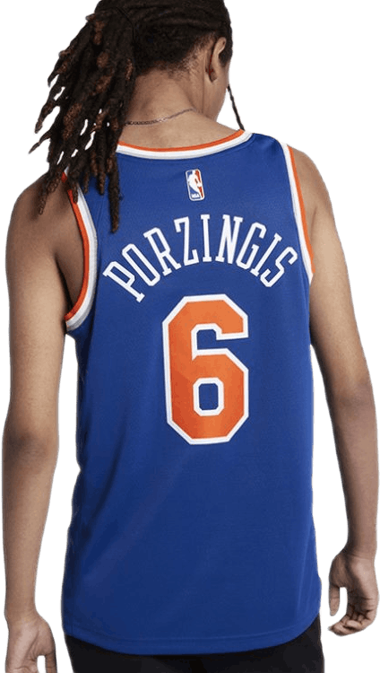 Knicks Swgmn Jsy Porzingis Rush Blue