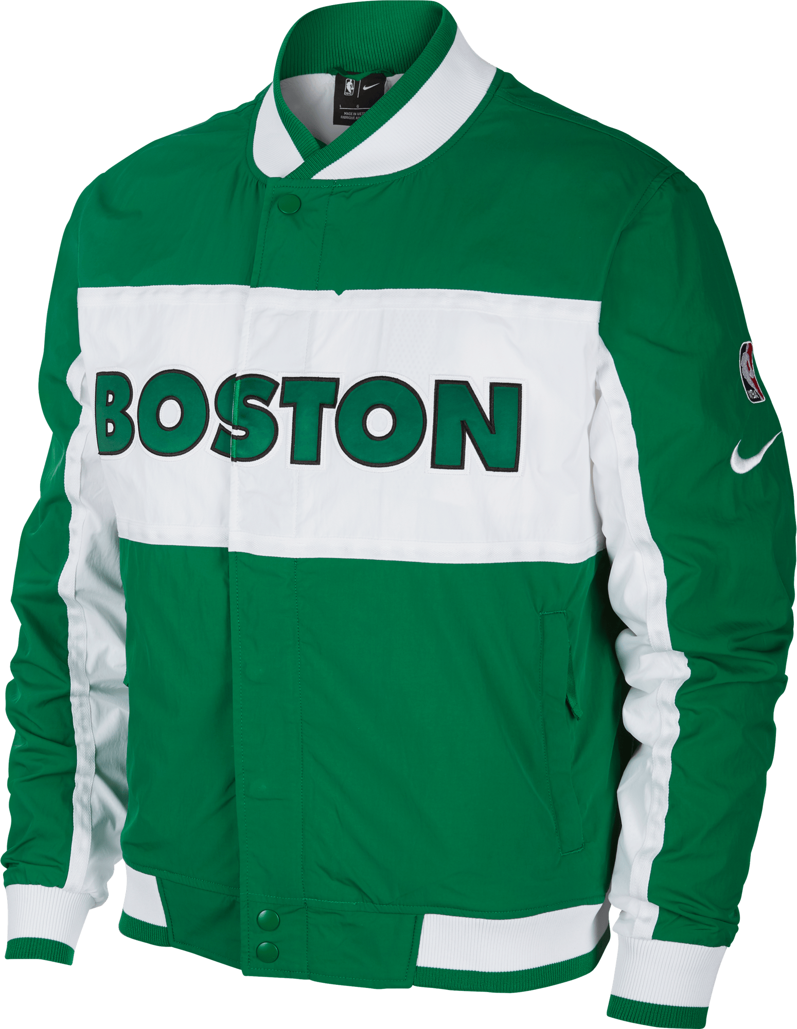 Celtics Jacket Courtside Icon Clover
