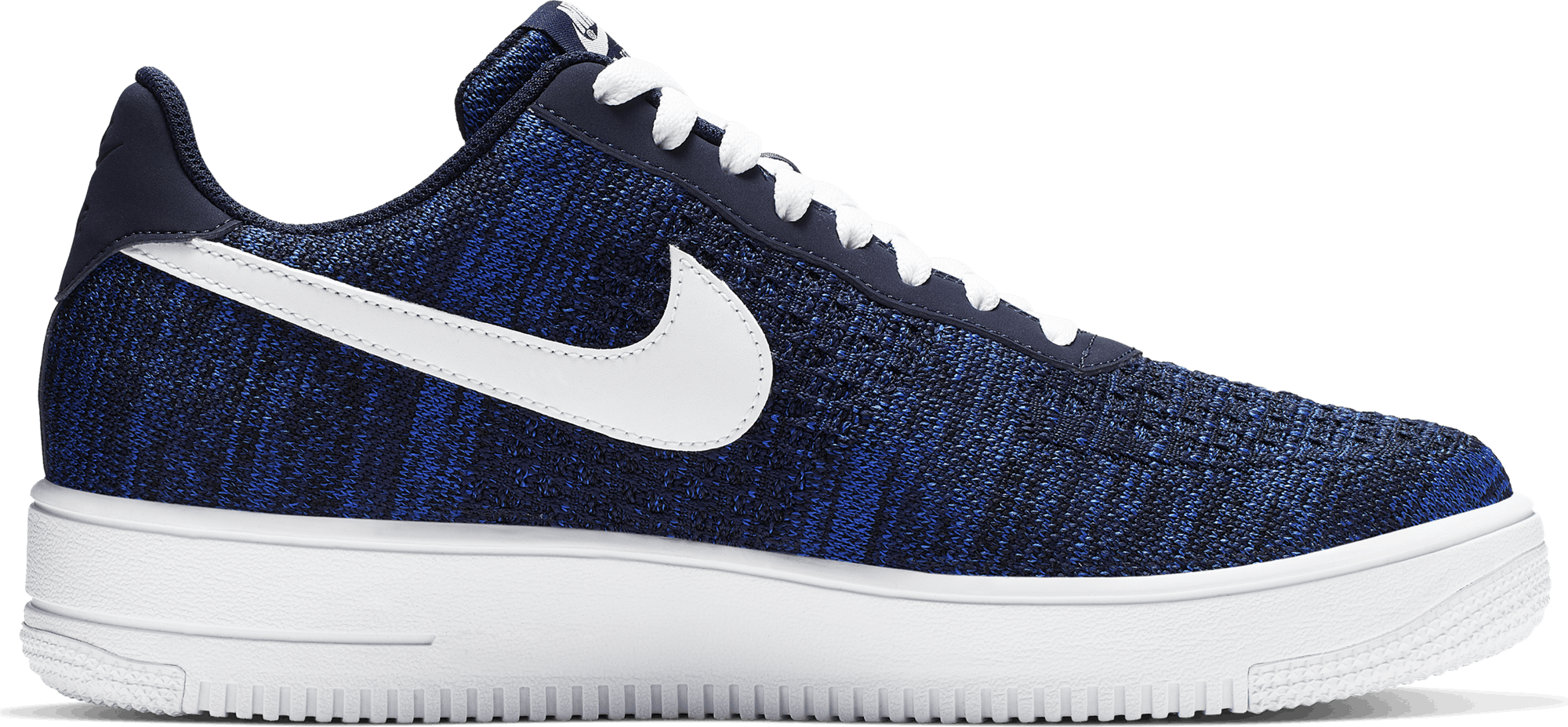 nike air force 1 flyknit 2.0 college navy/white-obsidian