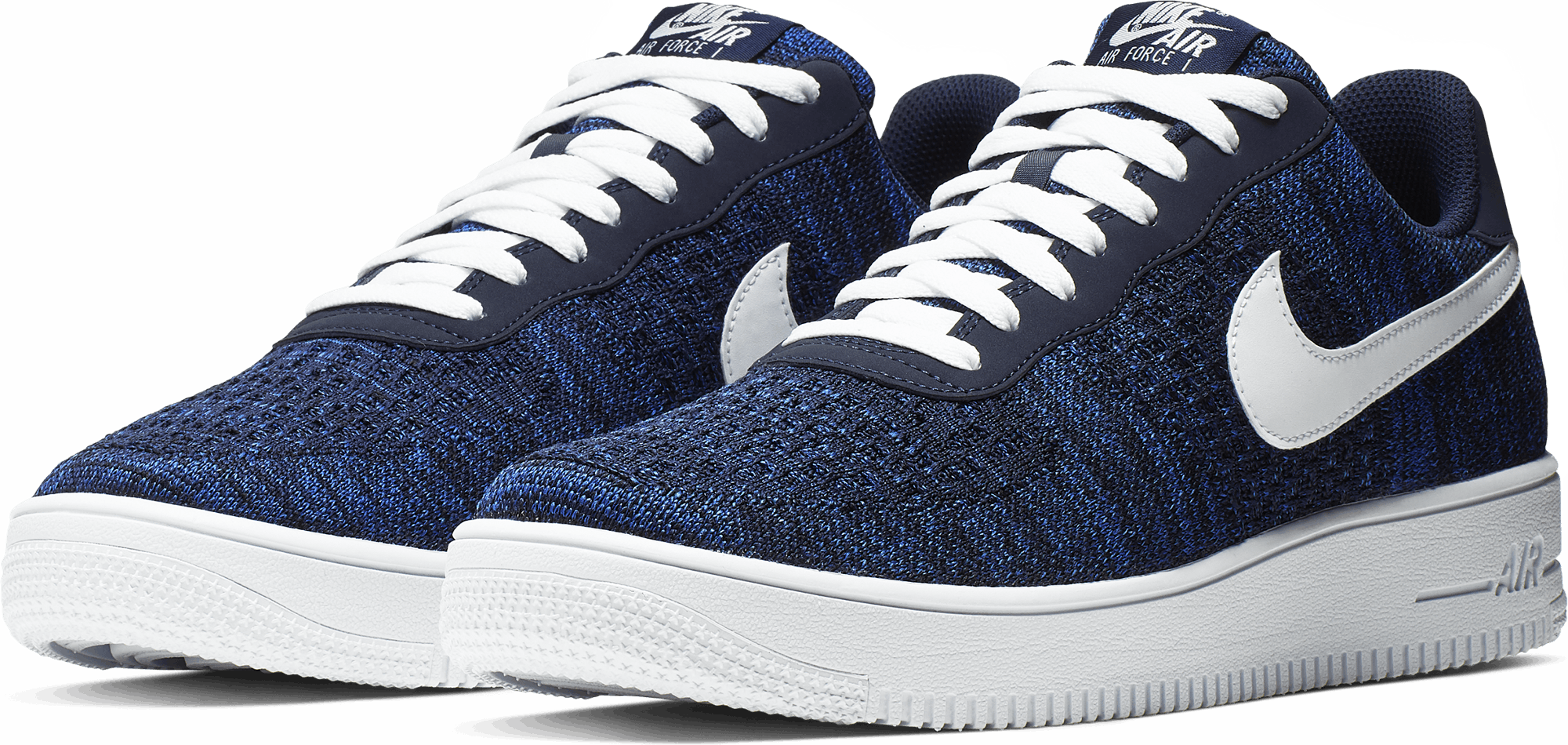 nike air force 1 flyknit 2.0 college navy/white-obsidian