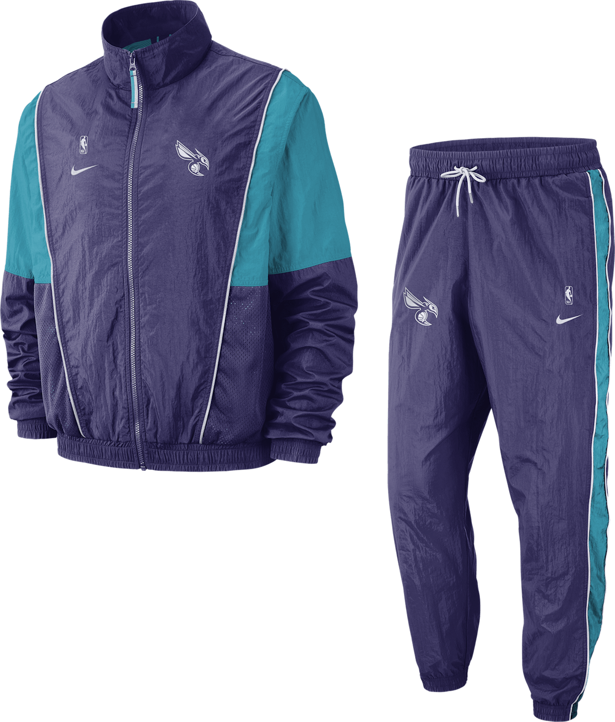 Hornets Tracksuit Courtside New Orchid/Rapid Teal/White