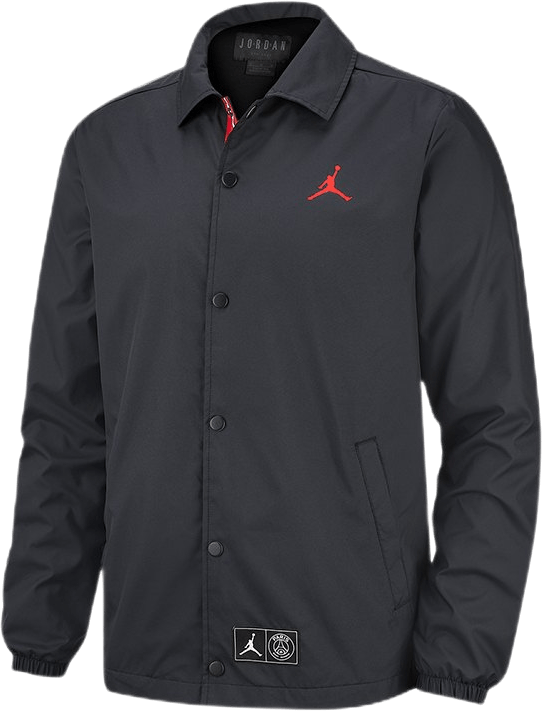 Jordan X Psg Coaches Jacket Black/Infrared 23