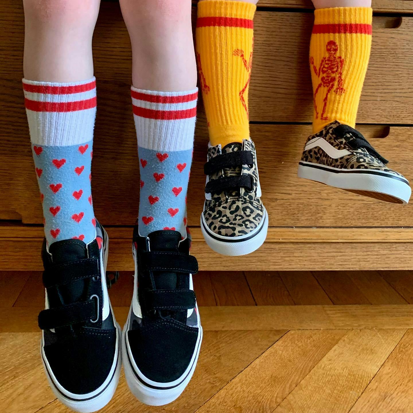 Kjøp Vans Td Old Skool V (animal Checkerboard) Leopard sko Vans Sneakers Barn På Nett Vans Animal Checkerboard Old