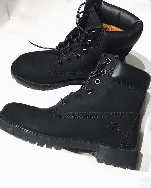 black timberlands 6 inch premium