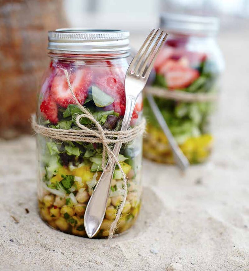 salad in a jar